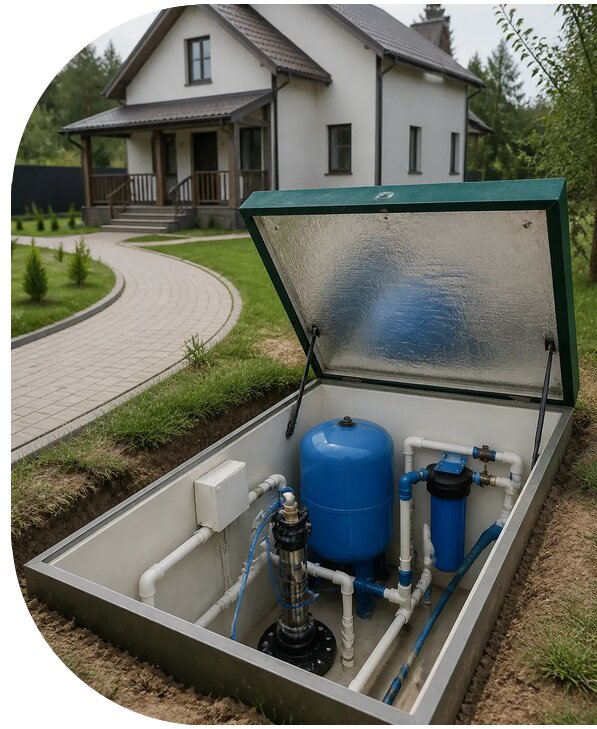 Автономное водоснабжение дома в Щёлкове от 156045 р. | АПаруса-Щлк